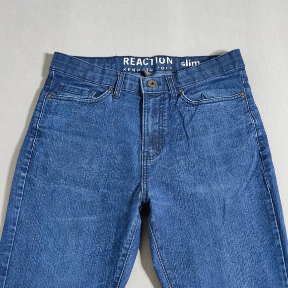 Reaction Kenneth Cole jeans men's size 30X30 ink blue Slim fit straight leg - Picture 2 of 13